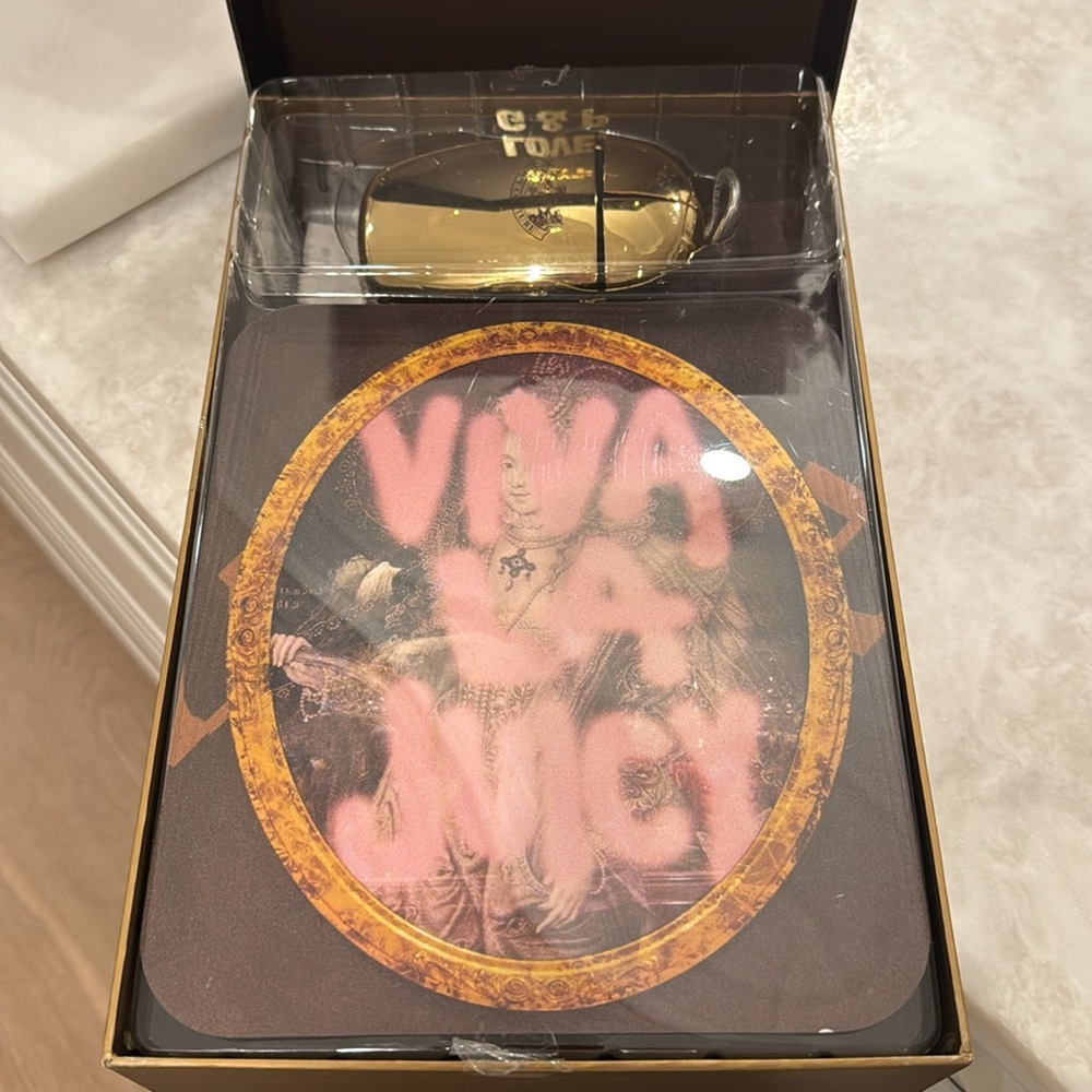 Juicy Couture Gold Mouse / Mouse Pad & Box